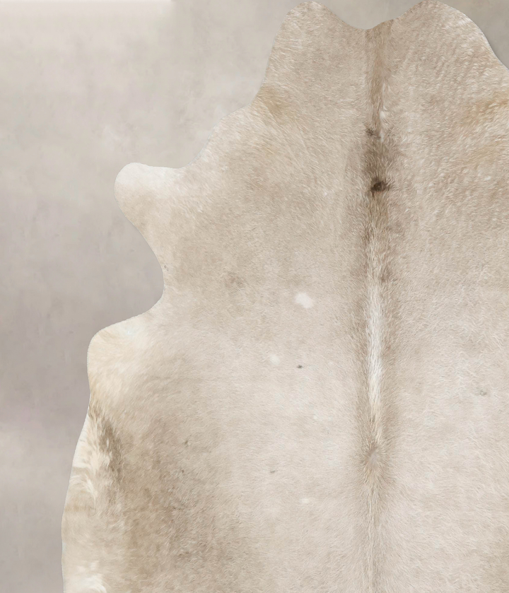 Champagne X-Large Brazilian Cowhide Rug 6'10"H x 6'7"W #B16712 by Hudson Hides