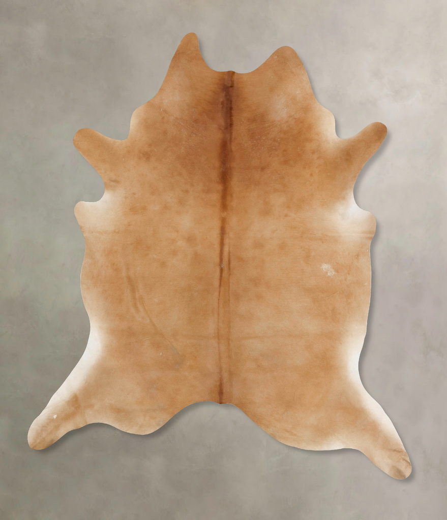 Beige XX-Large Brazilian Cowhide Rug 8'5"H x 7'5"W #B16716 by Hudson Hides