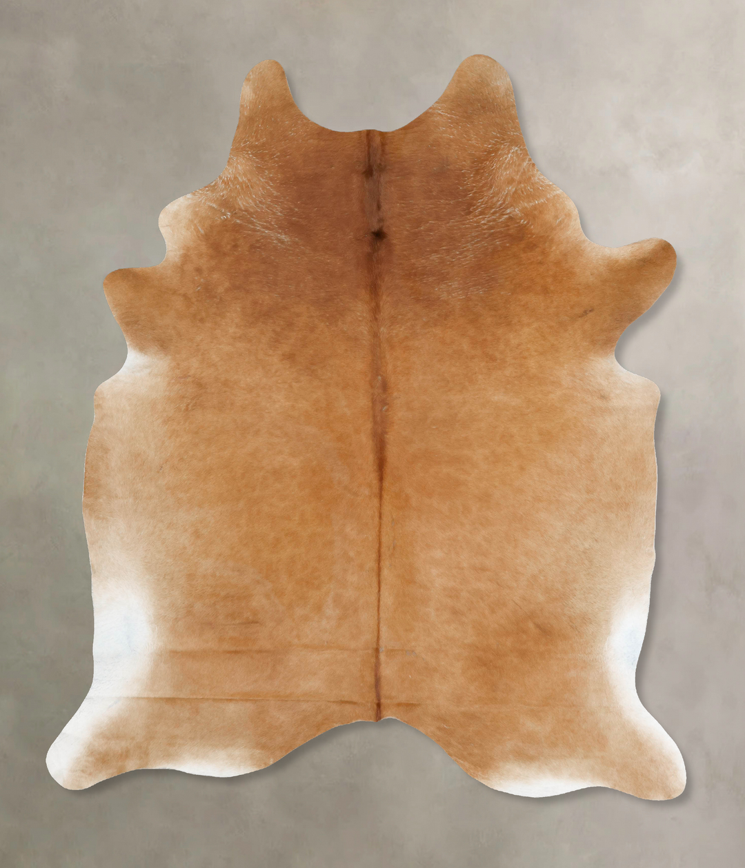 Beige XX-Large Brazilian Cowhide Rug 8'5"H x 6'7"W #B16717 by Hudson H