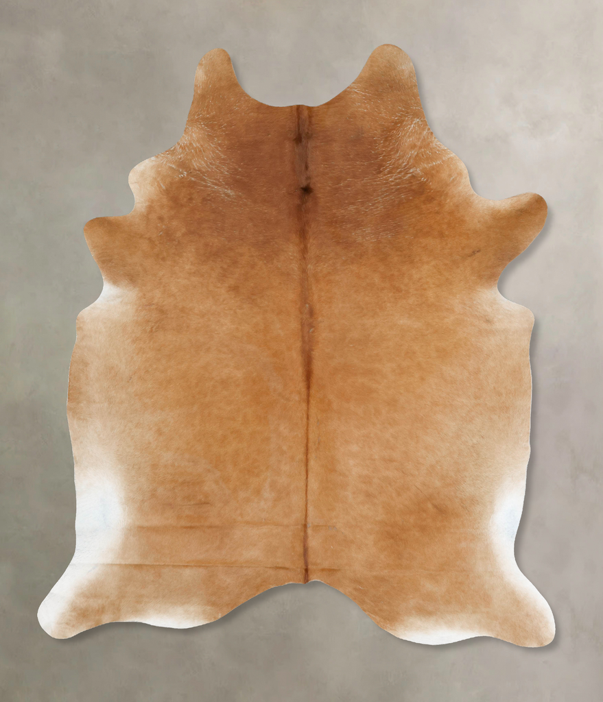 Beige XX-Large Brazilian Cowhide Rug 8'5"H x 6'7"W #B16717 by Hudson Hides