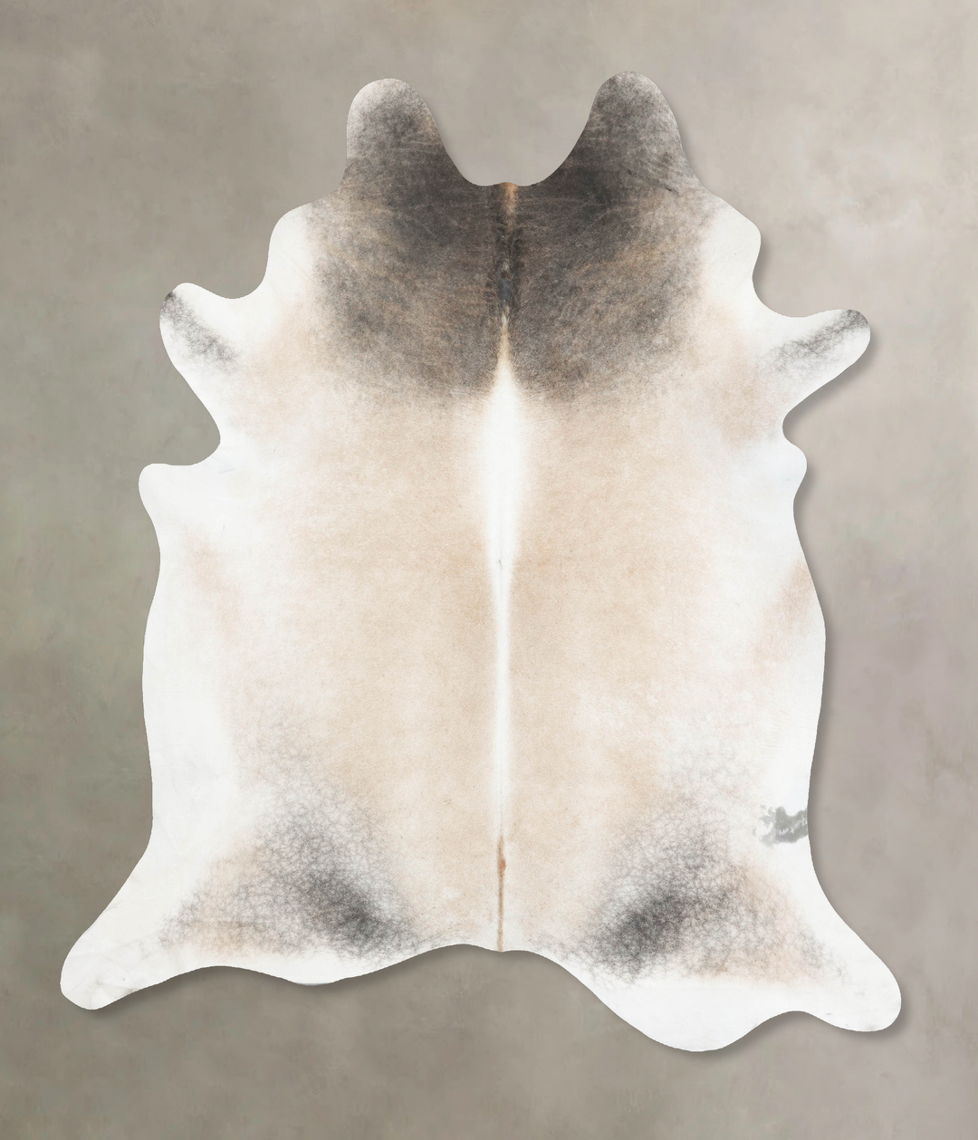 Grey with Beige XX-Large Brazilian Cowhide Rug 9'0"H x 7'10"W #B16718 