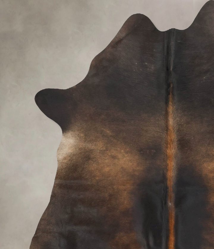 Chocolate X-Large Brazilian Cowhide Rug 7'0"H x 5'10"W #B16721 by Hudson Hides