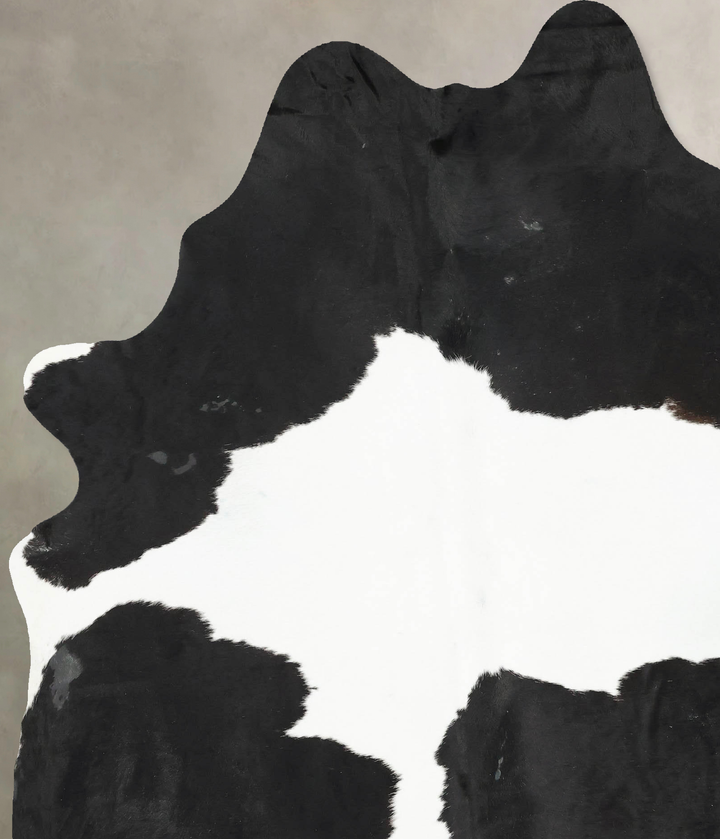 Black and White XX-Large Brazilian Cowhide Rug 8'4"H x 6'3"W #B16731 by Hudson Hides