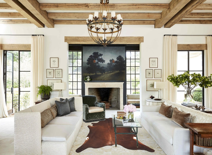 Solid Brown XX-Large Brazilian Cowhide Rug 7'9"H x 7'4"W #B16733 by Hudson Hides