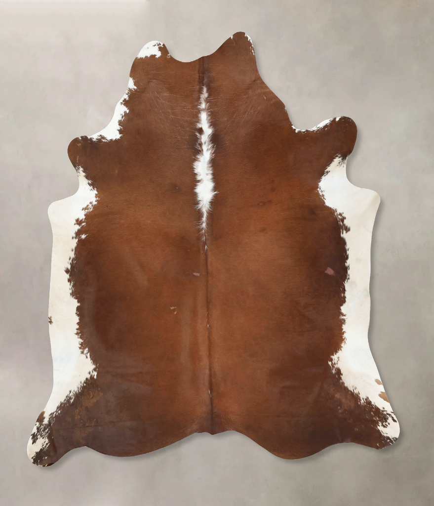 Hereford XX-Large Brazilian Cowhide Rug 7'10"H x 6'9"W #B16734 by Hudson Hides