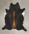 Chocolate XX-Large Brazilian Cowhide Rug 7'9