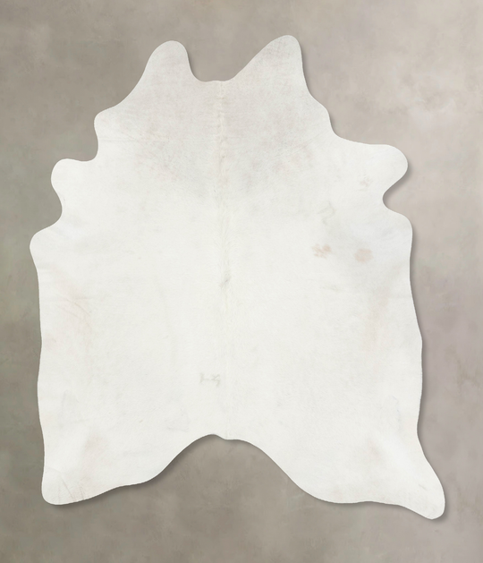 Ivory with Beige X-Large Brazilian Cowhide Rug 7'8"H x 6'6"W #B16742 by Hudson Hides