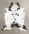 Salt and Pepper Black XX-Large Brazilian Cowhide Rug 7'6