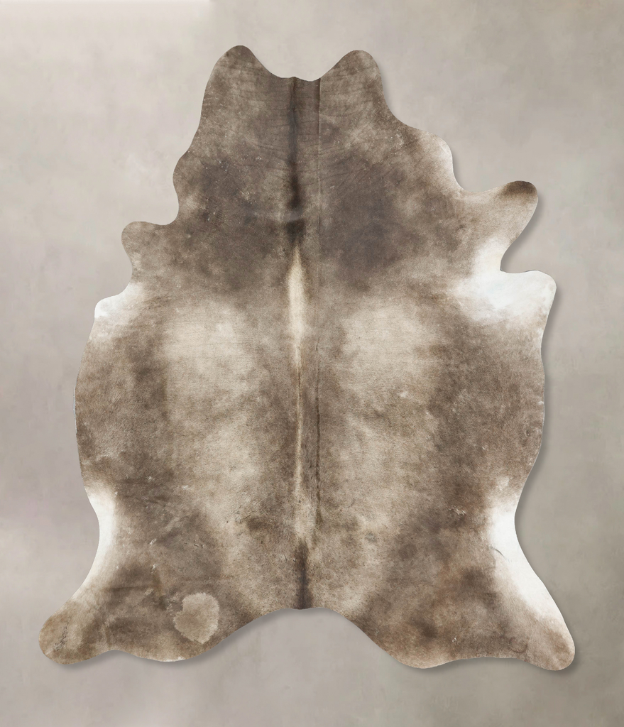 Taupe XX-Large Brazilian Cowhide Rug 8'1"H x 6'11"W #B16749 by Hudson Hides