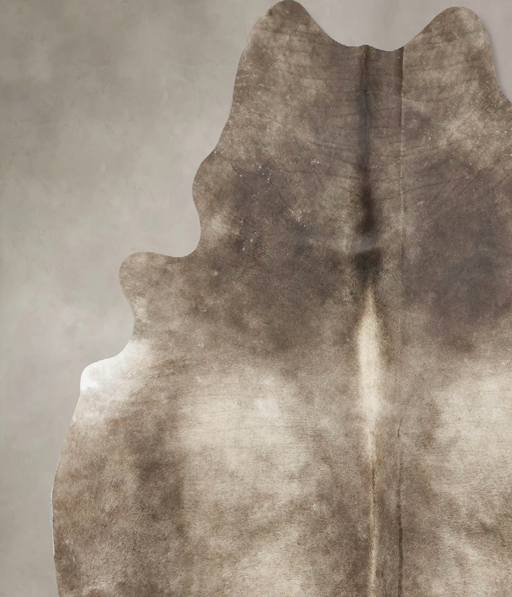 Taupe XX-Large Brazilian Cowhide Rug 8'1"H x 6'11"W #B16749 by Hudson Hides