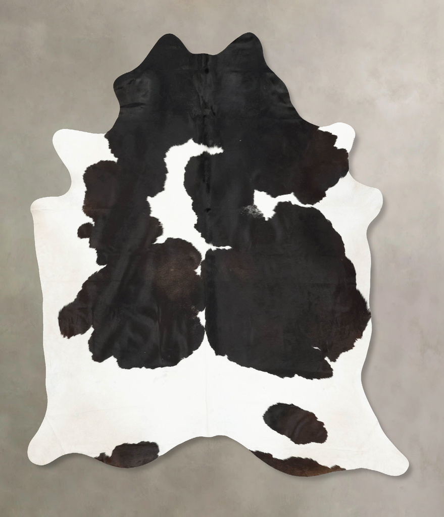 Black and White XX-Large Brazilian Cowhide Rug 8'8"H x 7'5"W #B16750 by Hudson Hides