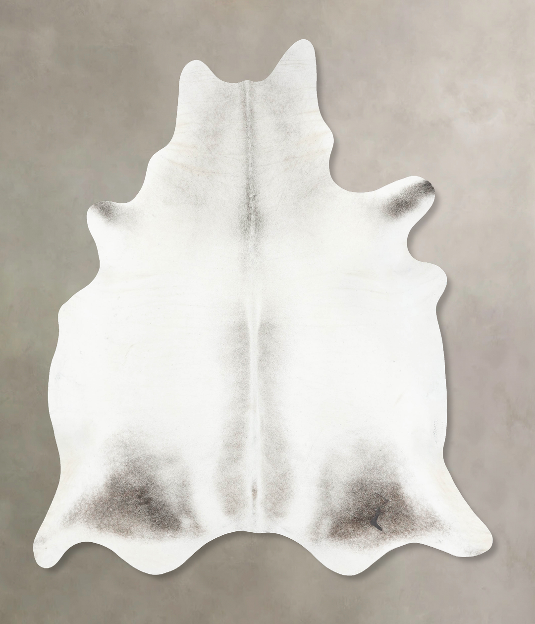 Light Grey XX-Large Brazilian Cowhide Rug 8'5"H x 7'3"W #B16755 by Hud