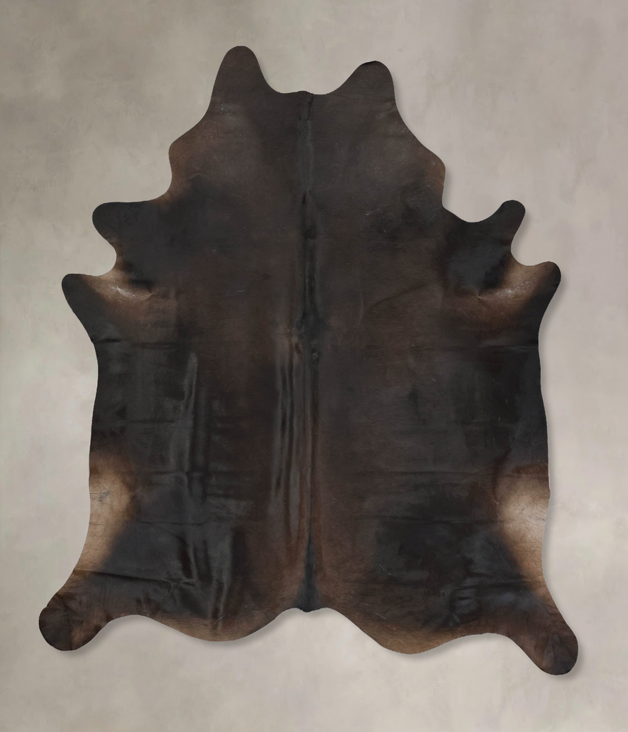Chocolate XX-Large Brazilian Cowhide Rug 8'3"H x 6'11"W #B16757 by Hudson Hides
