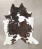 Chocolate and White XX-Large Brazilian Cowhide Rug 8'8