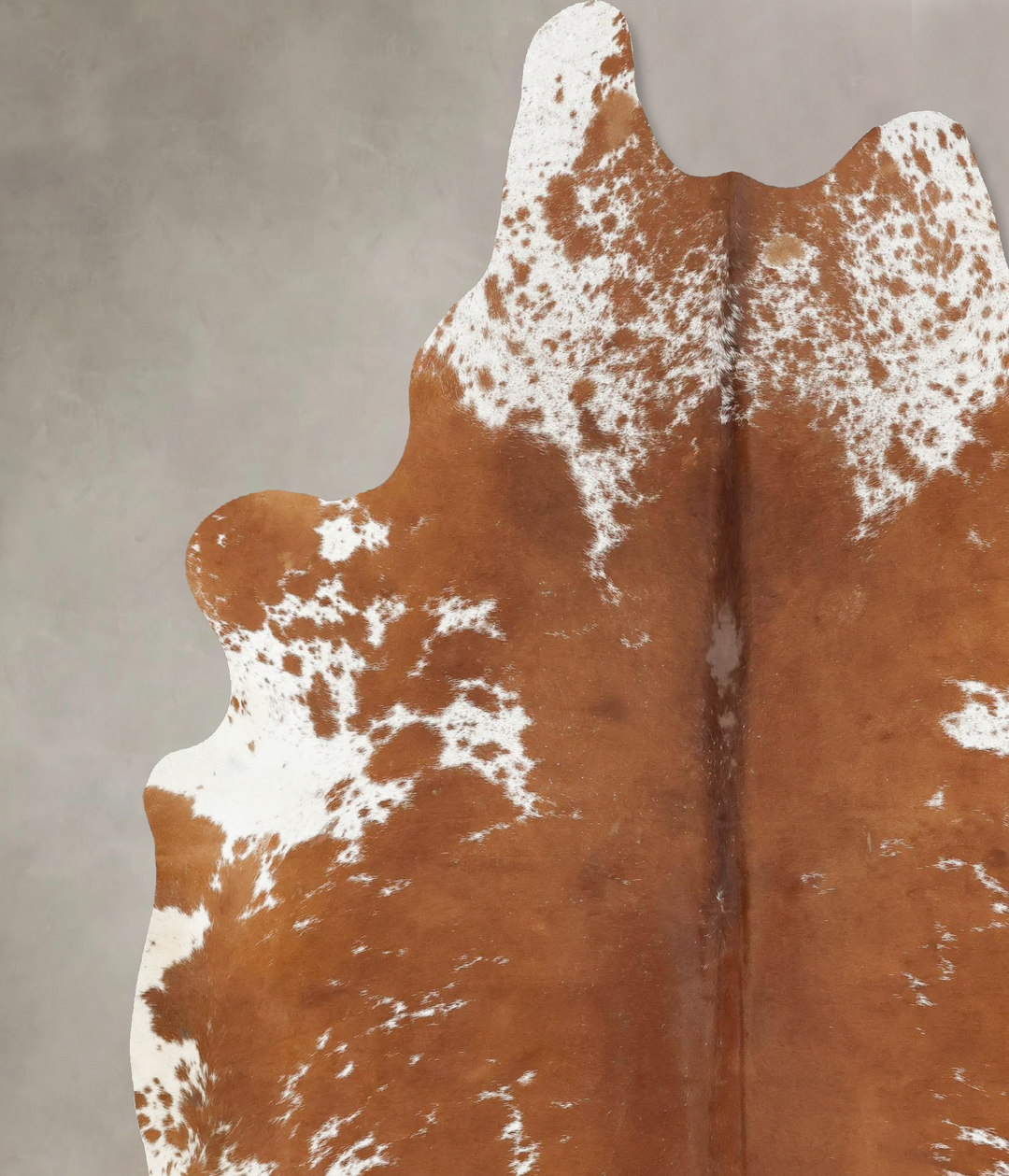 Brown and White XX-Large Brazilian Cowhide Rug 8'6"H x 7'2"W #B16764 b