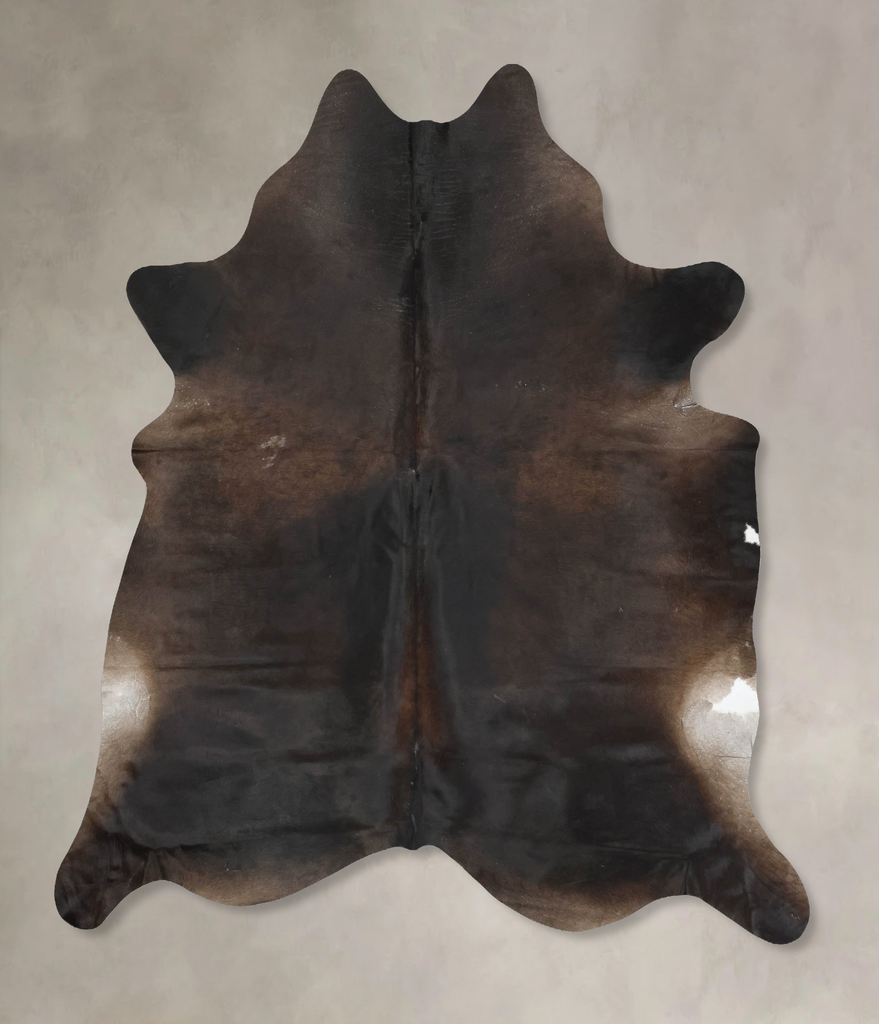 Chocolate XX-Large Brazilian Cowhide Rug 8'3"H x 7'0"W #B16768 by Hudson Hides