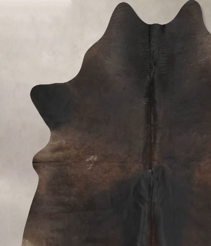 Chocolate XX-Large Brazilian Cowhide Rug 8'3"H x 7'0"W #B16768 by Hudson Hides
