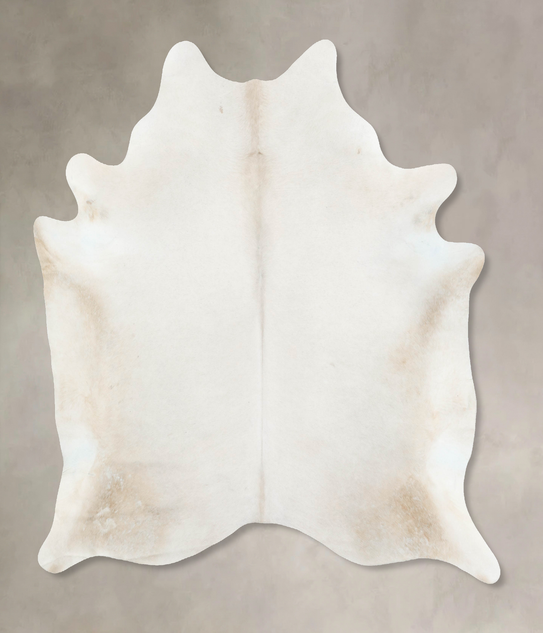 Ivory with Beige X-Large Brazilian Cowhide Rug 7'3"H x 6'5"W #B16780 b