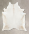 Ivory with Beige X-Large Brazilian Cowhide Rug 7'3