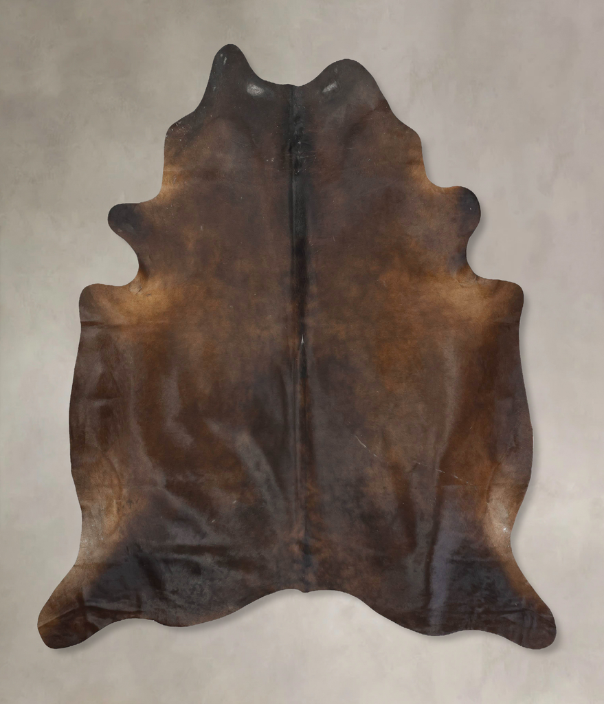 Chocolate XX-Large Brazilian Cowhide Rug 8'3"H x 6'10"W #B16781 by Hudson Hides