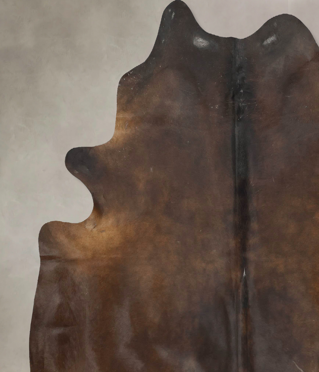 Chocolate XX-Large Brazilian Cowhide Rug 8'3"H x 6'10"W #B16781 by Hud
