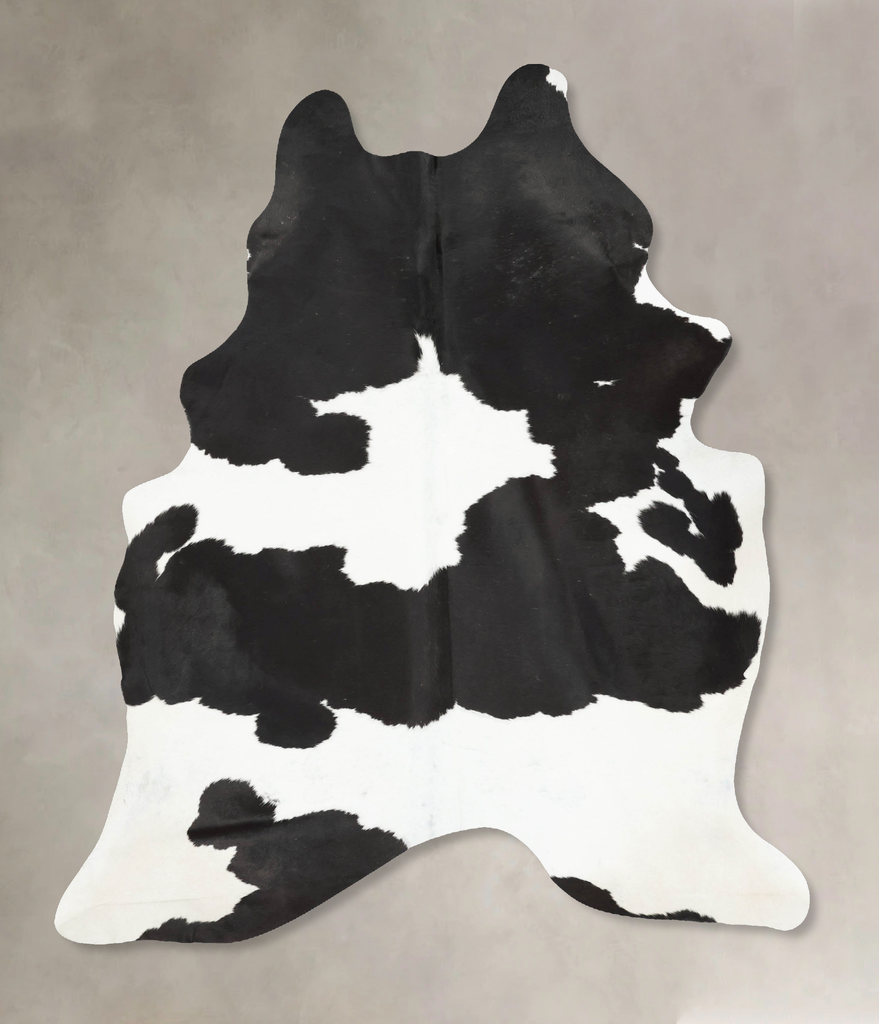 Black and White X-Large Brazilian Cowhide Rug 8'0"H x 6'0"W #B16785 by Hudson Hides