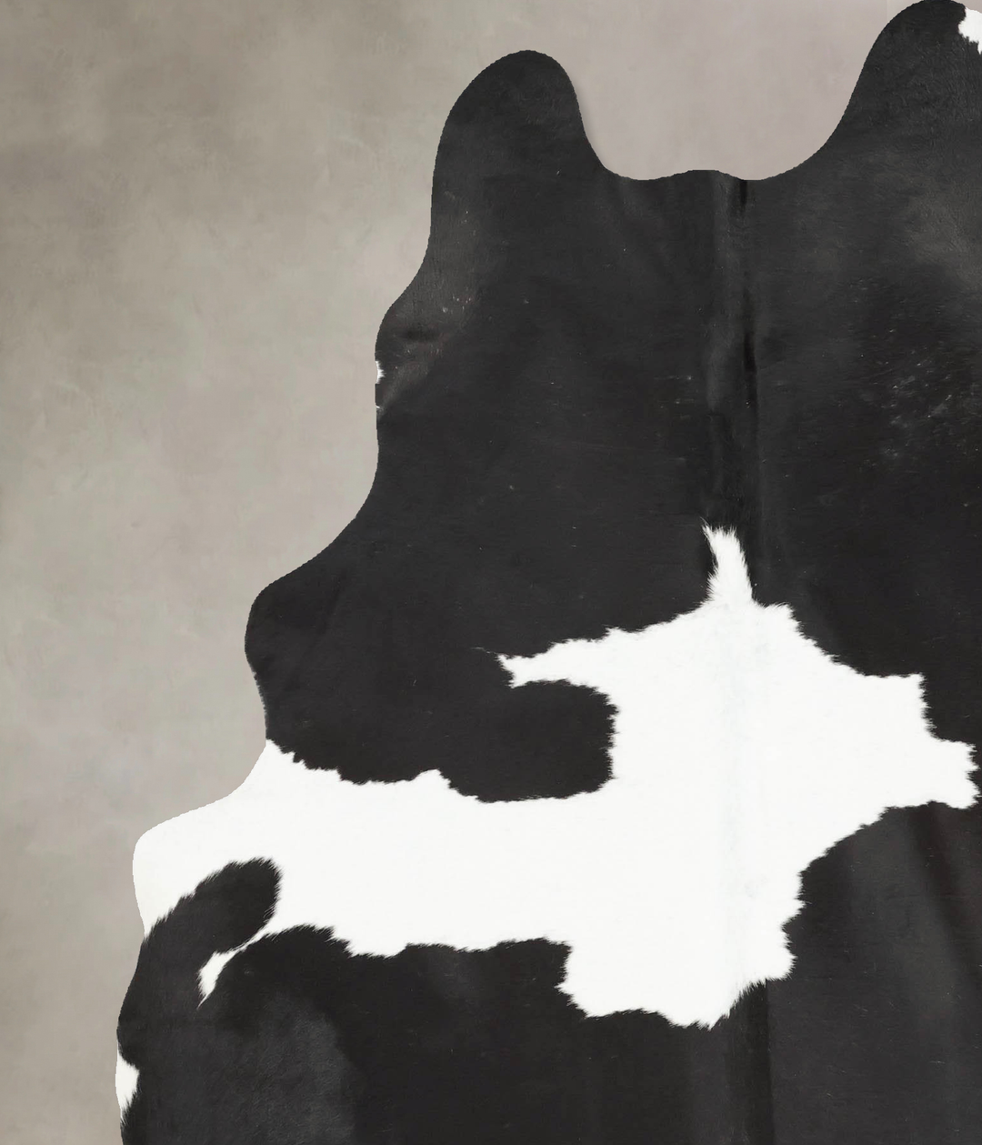 Black and White X-Large Brazilian Cowhide Rug 8'0"H x 6'0"W #B16785 by