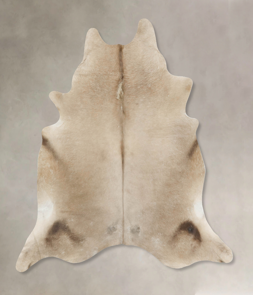 Champagne XX-Large Brazilian Cowhide Rug 7'11"H x 7'3"W #B16795 by Hudson Hides
