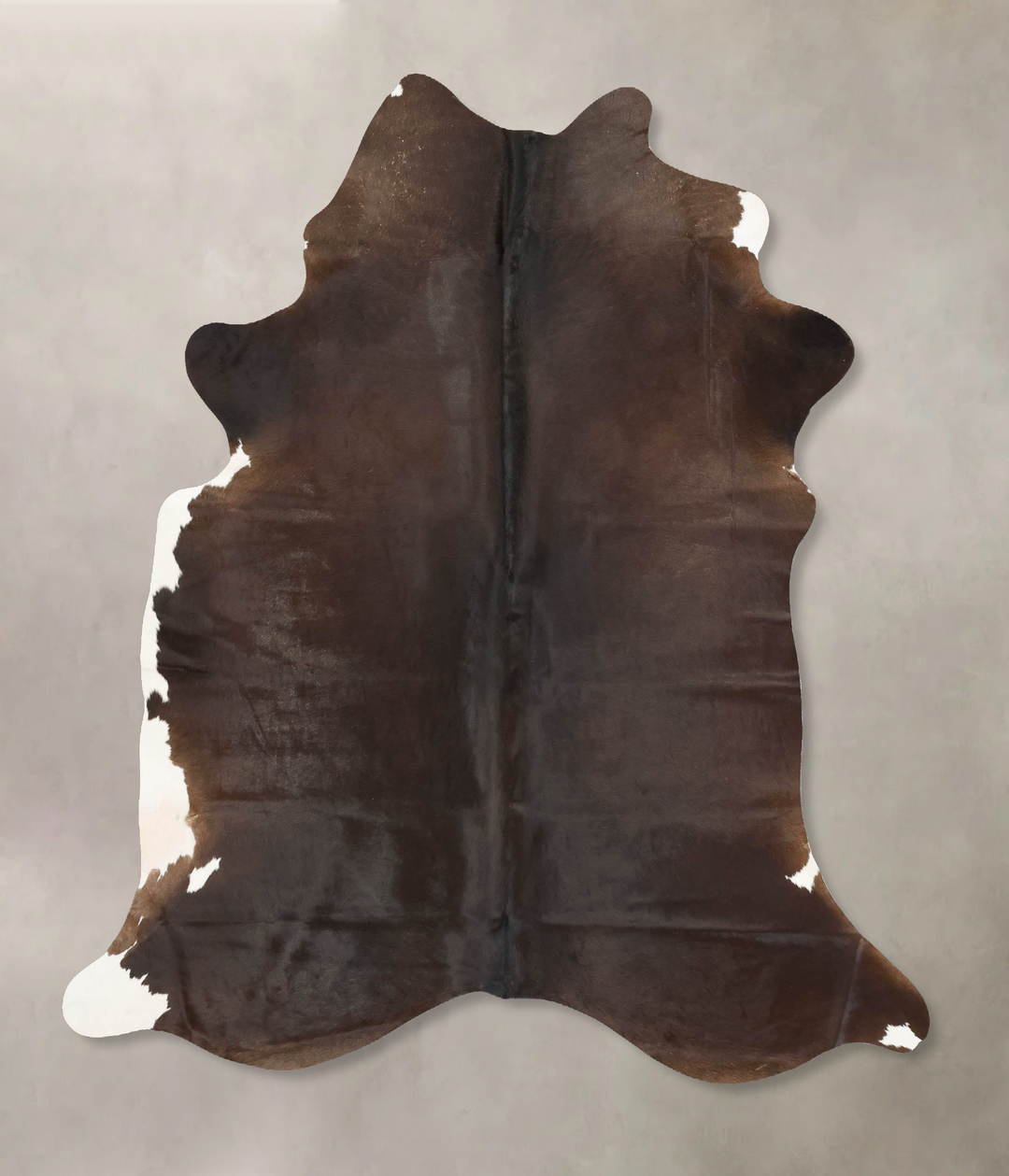 Chocolate X-Large Brazilian Cowhide Rug 7'4"H x 5'11"W #B16810 by Huds
