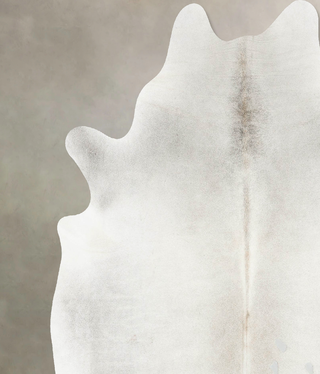 Grey with Beige X-Large Brazilian Cowhide Rug 7'2"H x 6'3"W #B16814 by