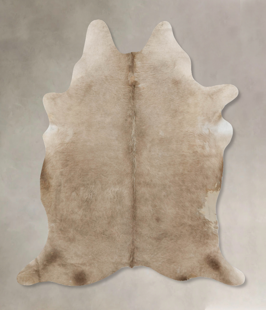 Taupe X-Large Brazilian Cowhide Rug 6'11"H x 5'10"W #B16815 by Hudson Hides
