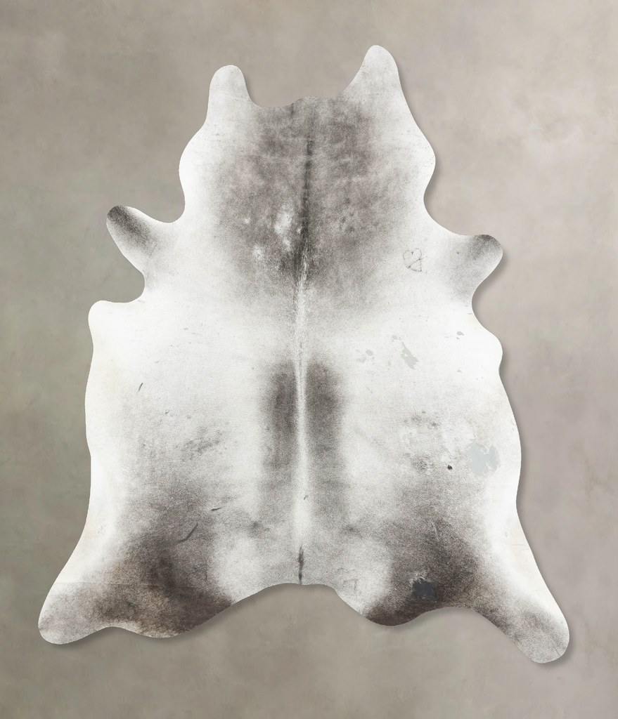 Medium Grey XX-Large Brazilian Cowhide Rug 7'9"H x 6'7"W #B16817 by Hudson Hides