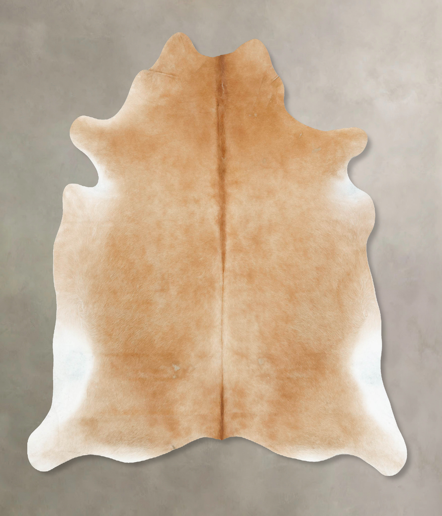 Beige Large Brazilian Cowhide Rug 6'5"H x 5'9"W #B16820 by Hudson Hides