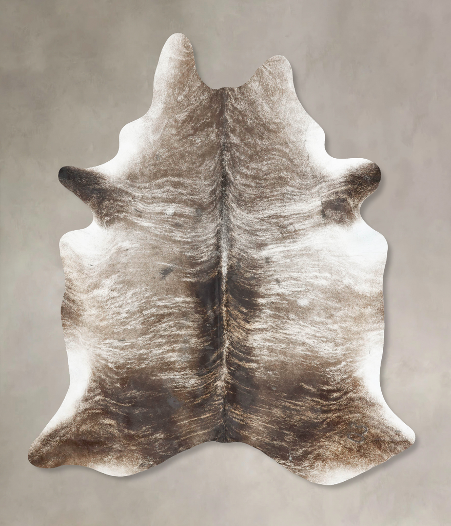 Grey Brindle XX-Large Brazilian Cowhide Rug 8'9"H x 6'6"W #B16823 by Hudson Hides