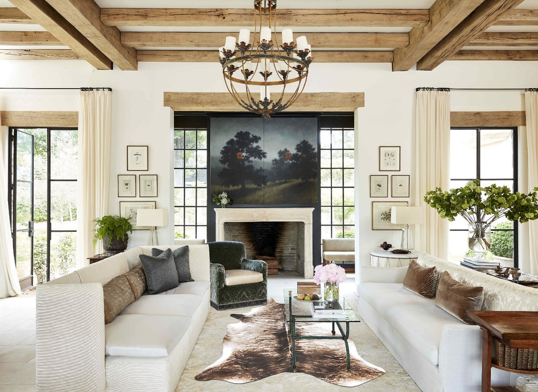 Grey Brindle XX-Large Brazilian Cowhide Rug 8'9"H x 6'6"W #B16823 by H