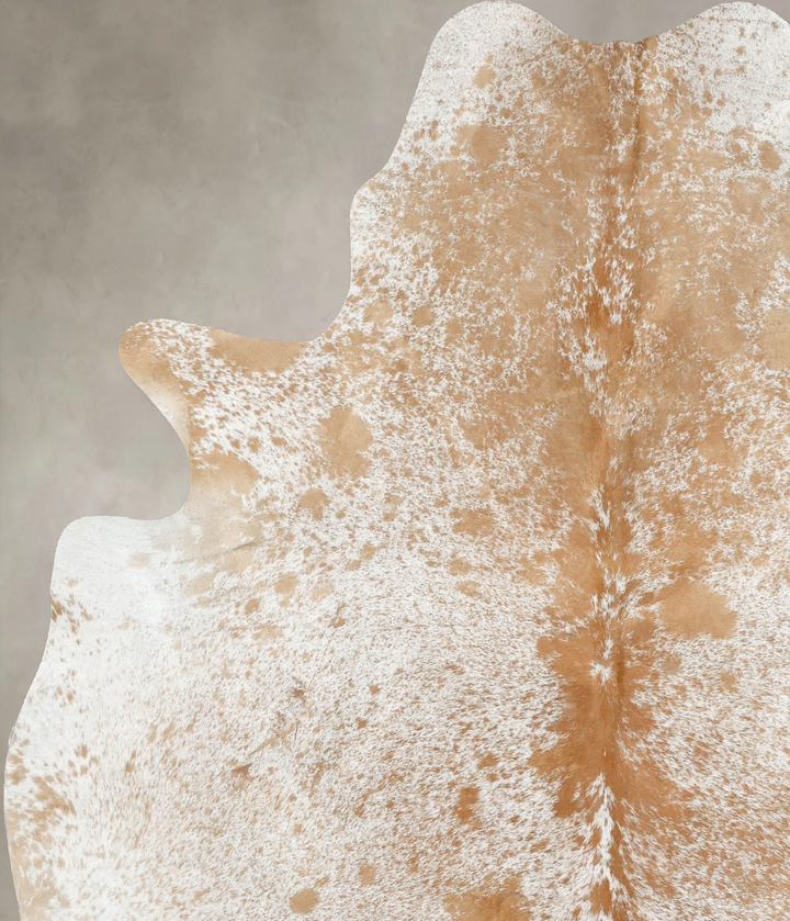 Salt and Pepper Brown X-Large Brazilian Cowhide Rug 7'5"H x 5'11"W #B16824 by Hudson Hides