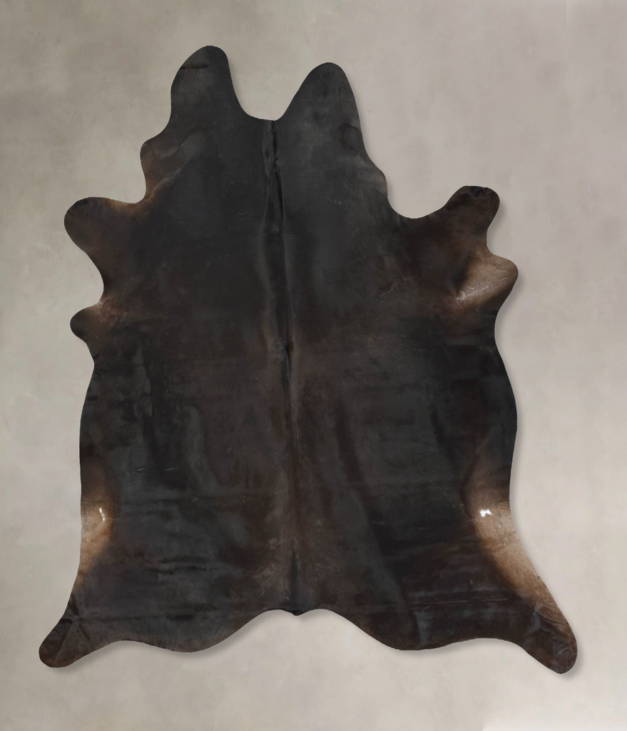 Chocolate XX-Large Brazilian Cowhide Rug 8'1"H x 6'11"W #B16825 by Hudson Hides