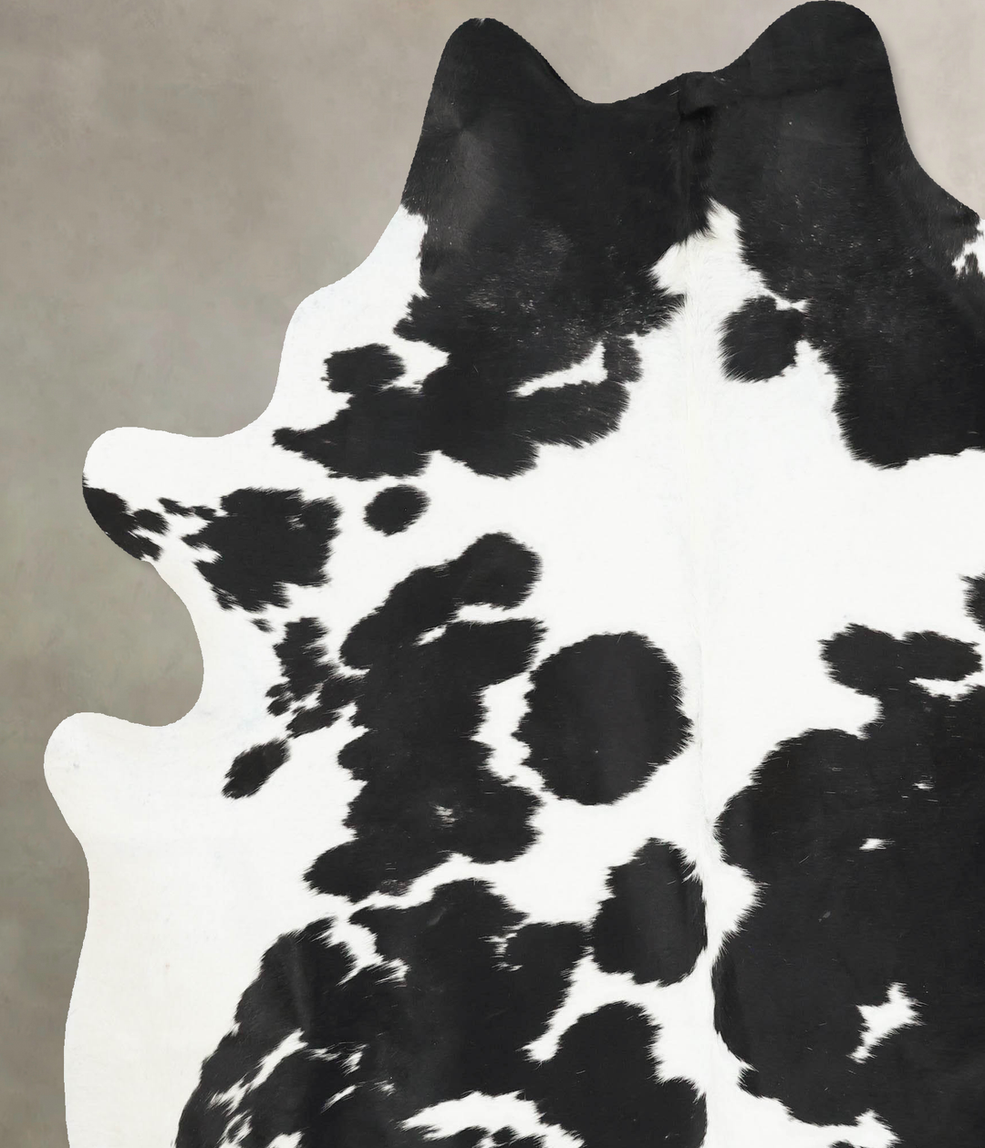 Black and White XX-Large Brazilian Cowhide Rug 7'10"H x 6'9"W #B16835 