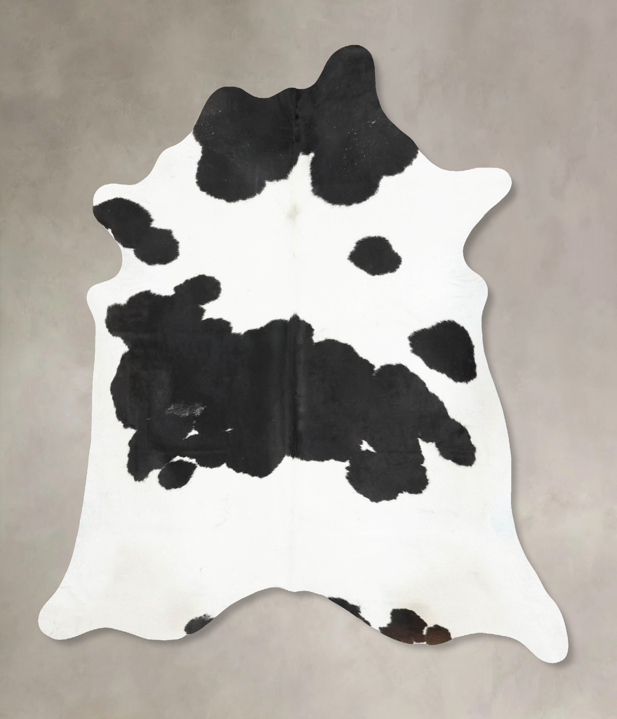 Black and White XX-Large Brazilian Cowhide Rug 8'6"H x 7'1"W #B16837 by Hudson Hides