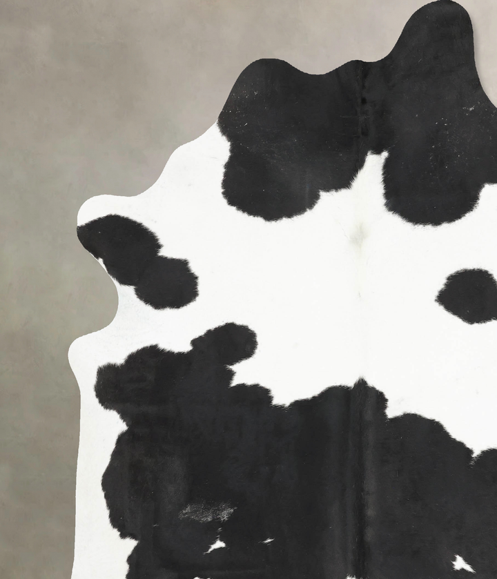 Black and White XX-Large Brazilian Cowhide Rug 8'6"H x 7'1"W #B16837 by Hudson Hides
