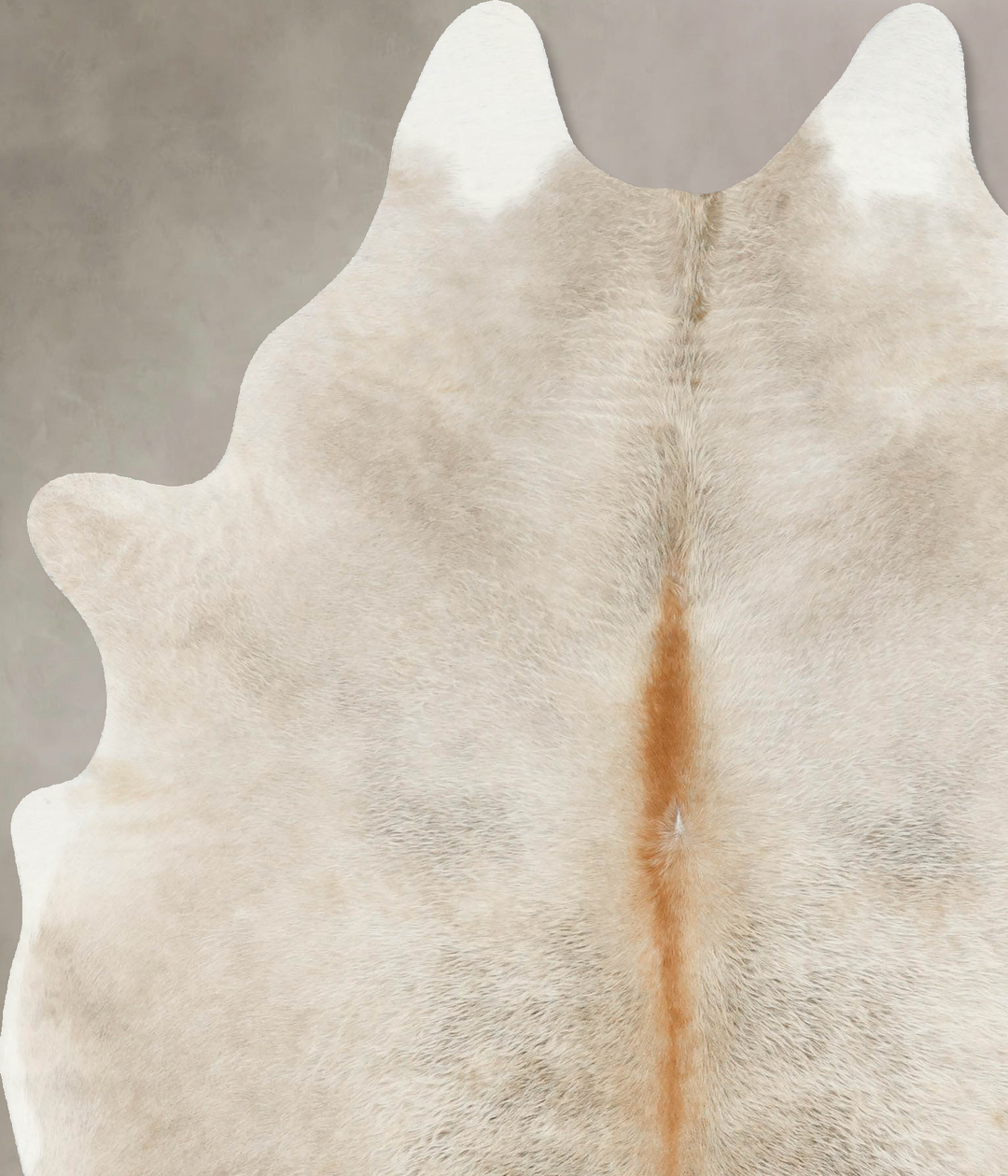 Taupe X-Large Brazilian Cowhide Rug 7'10"H x 6'0"W #B16839 by Hudson H