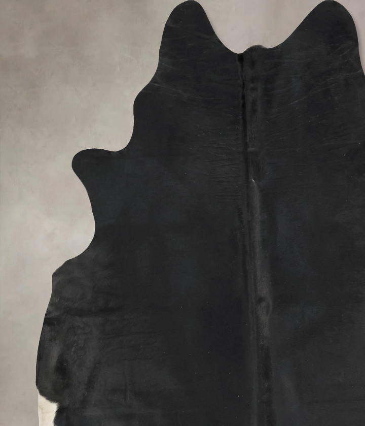 Black and White XX-Large Brazilian Cowhide Rug 8'1"H x 7'1"W #B16842 by Hudson Hides