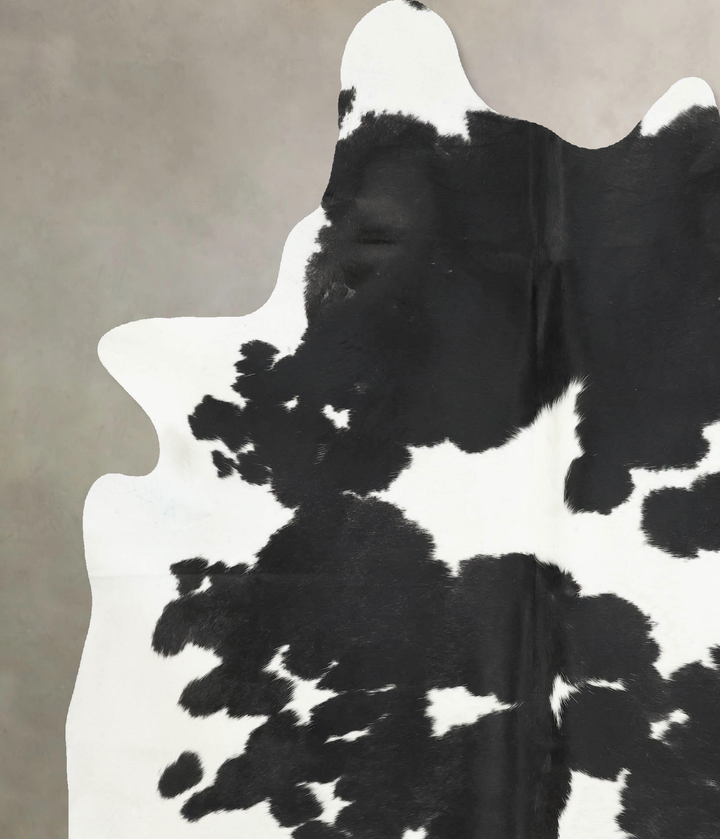 Black and White XX-Large Brazilian Cowhide Rug 7'10"H x 6'7"W #B16843 by Hudson Hides