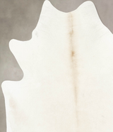 Ivory with Beige XX-Large Brazilian Cowhide Rug 8'0"H x 6'5"W #B16844 by Hudson Hides
