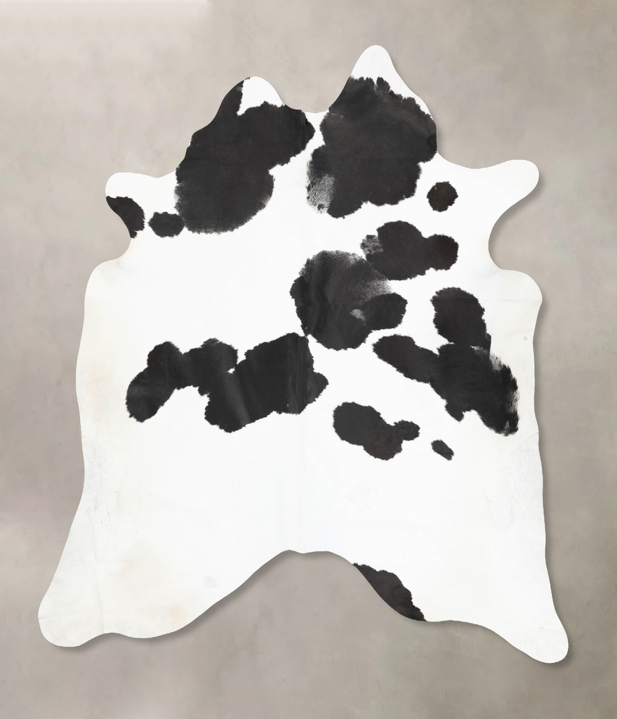 Black and White XX-Large Brazilian Cowhide Rug 8'5"H x 7'7"W #B16848 by Hudson Hides