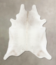Ivory with Beige XX-Large Brazilian Cowhide Rug 8'6"H x 7'4"W #B16850 by Hudson Hides