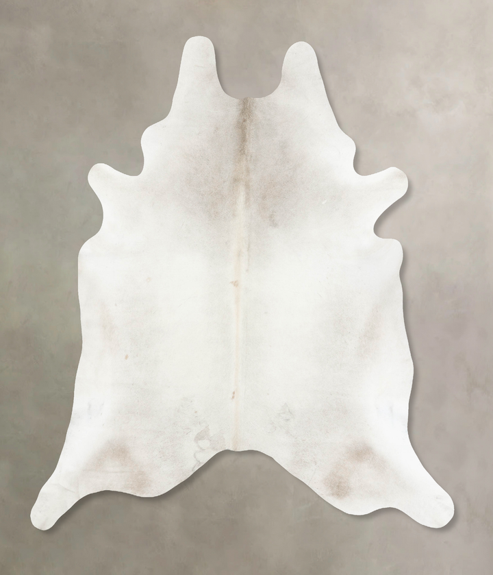 Ivory with Beige XX-Large Brazilian Cowhide Rug 8'6"H x 7'4"W #B16850 by Hudson Hides