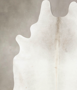 Ivory with Beige XX-Large Brazilian Cowhide Rug 8'6"H x 7'4"W #B16850 by Hudson Hides