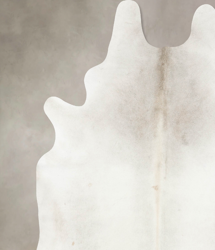 Ivory with Beige XX-Large Brazilian Cowhide Rug 8'6"H x 7'4"W #B16850 by Hudson Hides