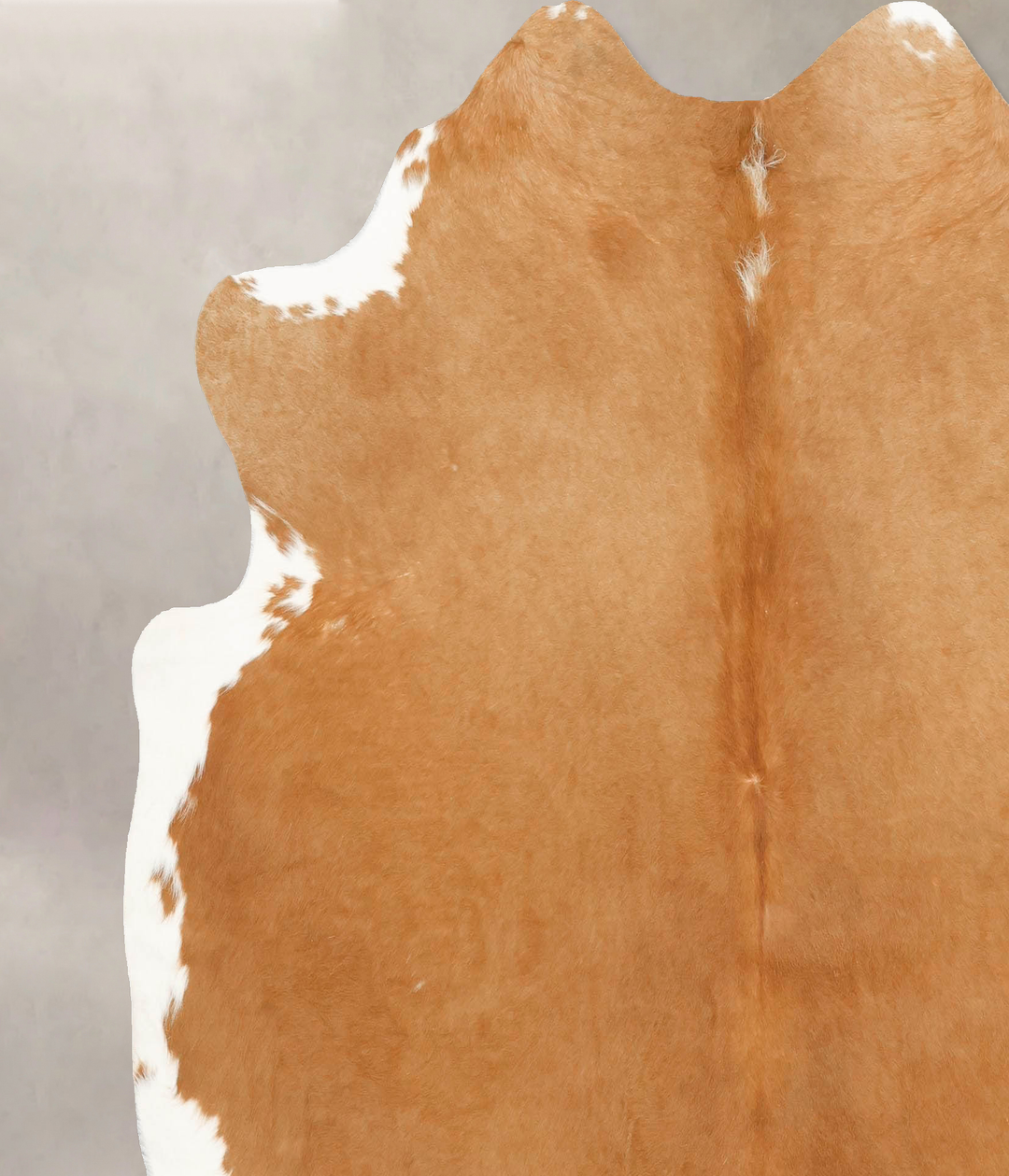 Beige X-Large Brazilian Cowhide Rug 6'11"H x 6'5"W #B16854 by Hudson H